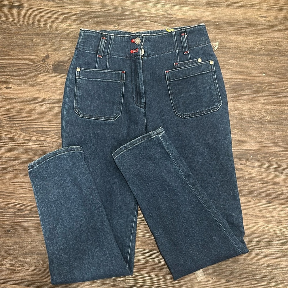 Maeve by Anthropologie High Rise Skinny Leg Denim Jeans Size 27